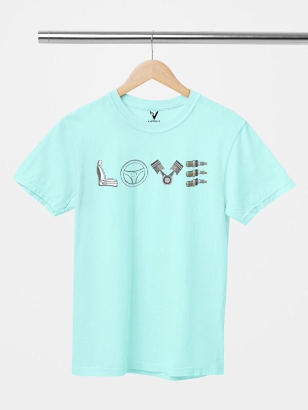 Love Car Design Printed Unisex T-Shirt