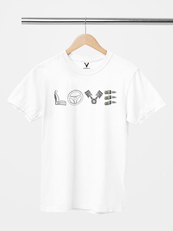Love Car Design Printed Unisex T-Shirt - Image 2