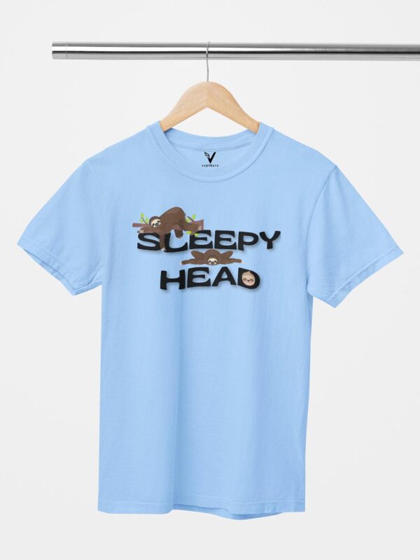 Sleepy Head Sloth Unisex T-Shirt - Image 3