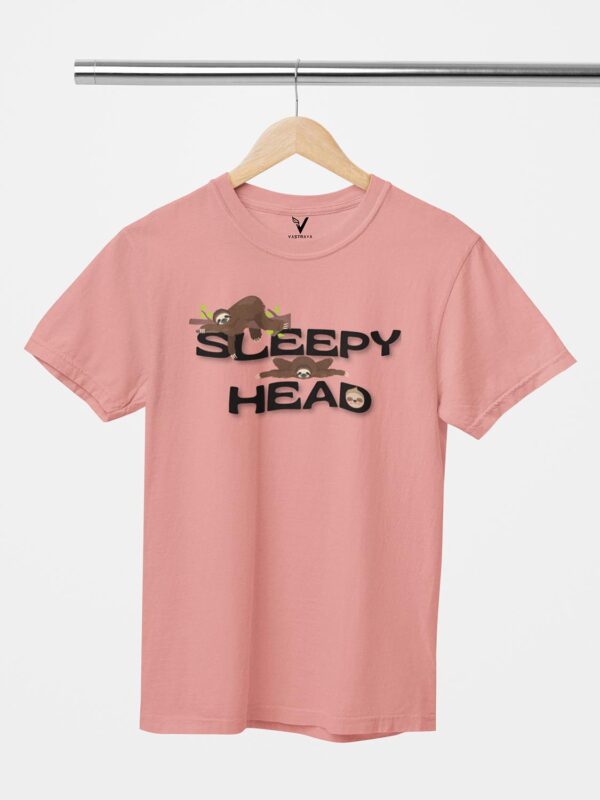 Sleepy Head Sloth Unisex T-Shirt - Image 6