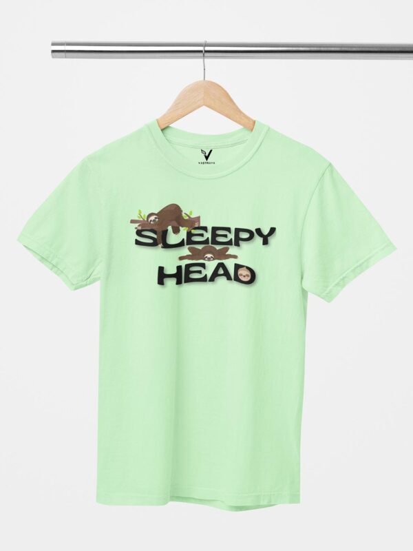 Sleepy Head Sloth Unisex T-Shirt - Image 7