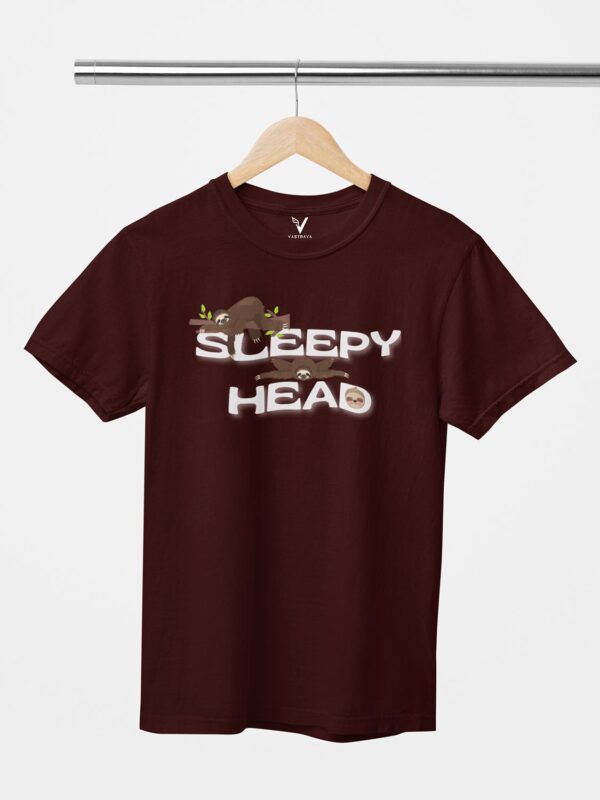 Sleepy Head Sloth Unisex T-Shirt - Image 9