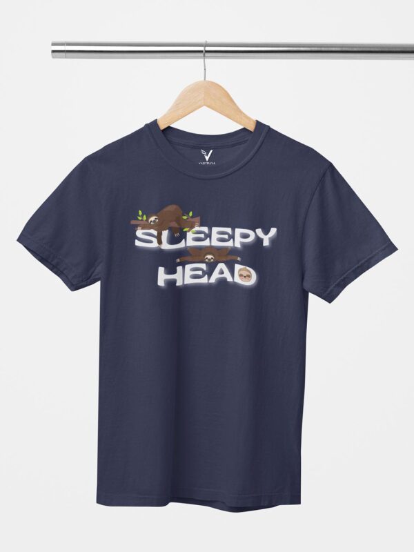 Sleepy Head Sloth Unisex T-Shirt - Image 11