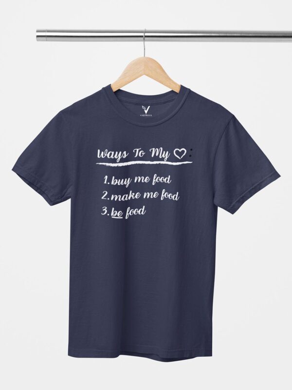 Ways To My Heart Design Printed Unisex T-Shirt