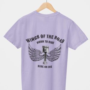 Wings Of The Road Design Printed Unisex T-Shirt