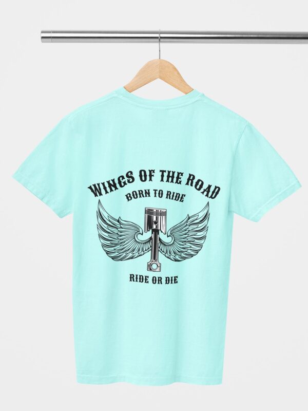 Wings Of The Road Design Printed Unisex T-Shirt - Image 2