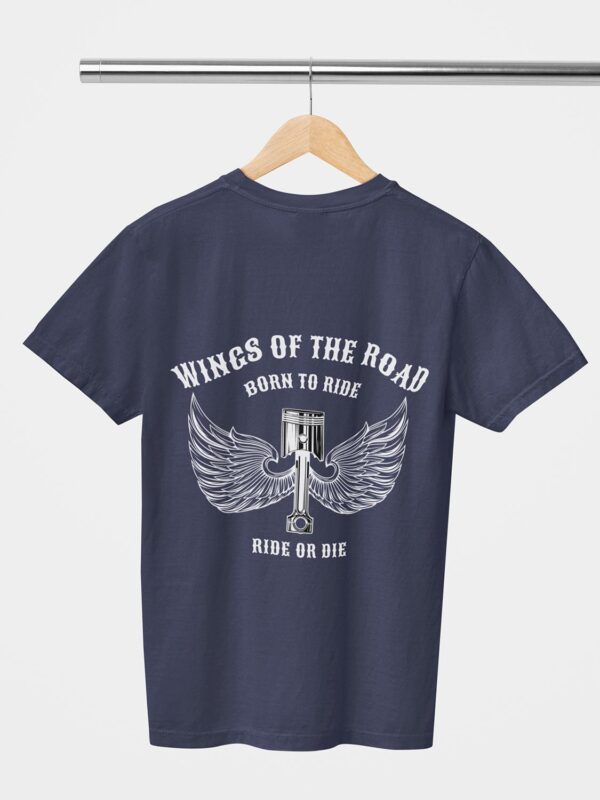 Wings Of The Road Design Printed Unisex T-Shirt - Image 3