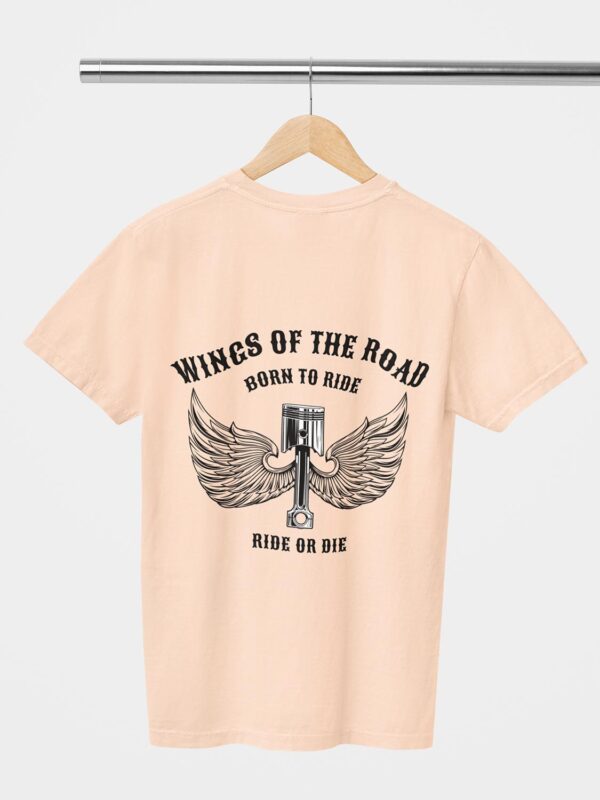 Wings Of The Road Design Printed Unisex T-Shirt - Image 6