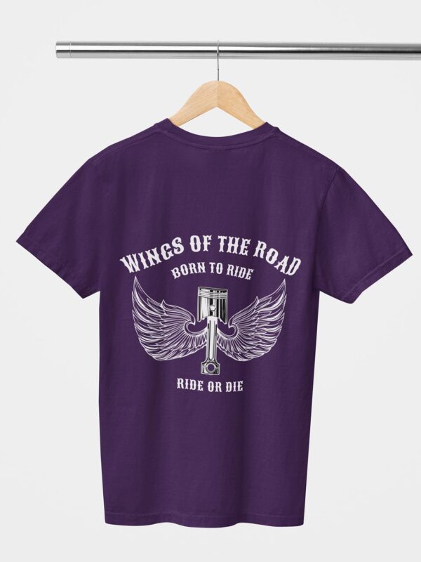 Wings Of The Road Design Printed Unisex T-Shirt - Image 7