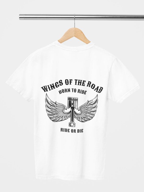 Wings Of The Road Design Printed Unisex T-Shirt - Image 8